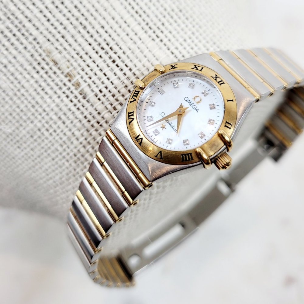 Omega Constellation Manhattan Quartz Diamond Watch